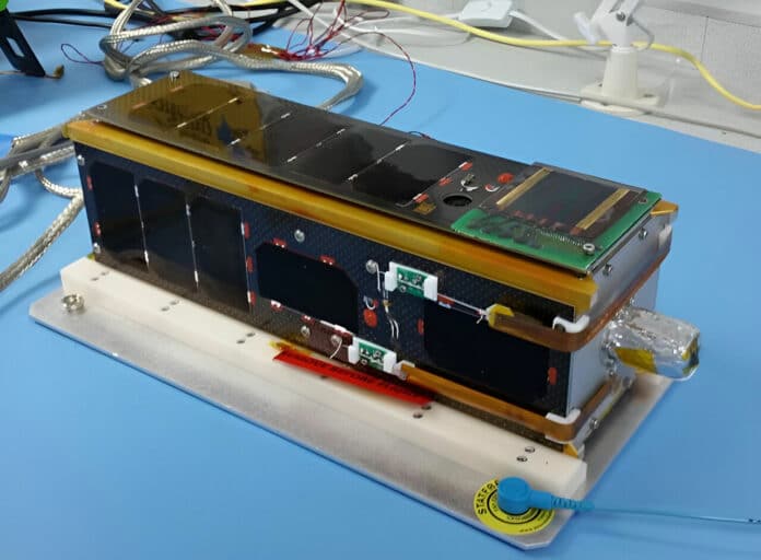 A CubeSat made at the Surrey Space Center.