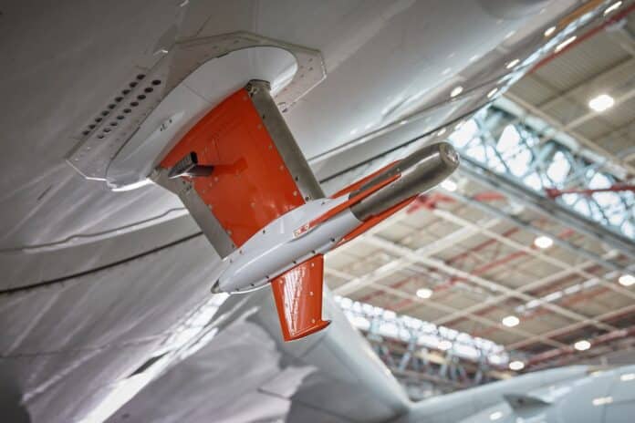 Lufthansa test-flights Airbus A350 climate research aircraft.